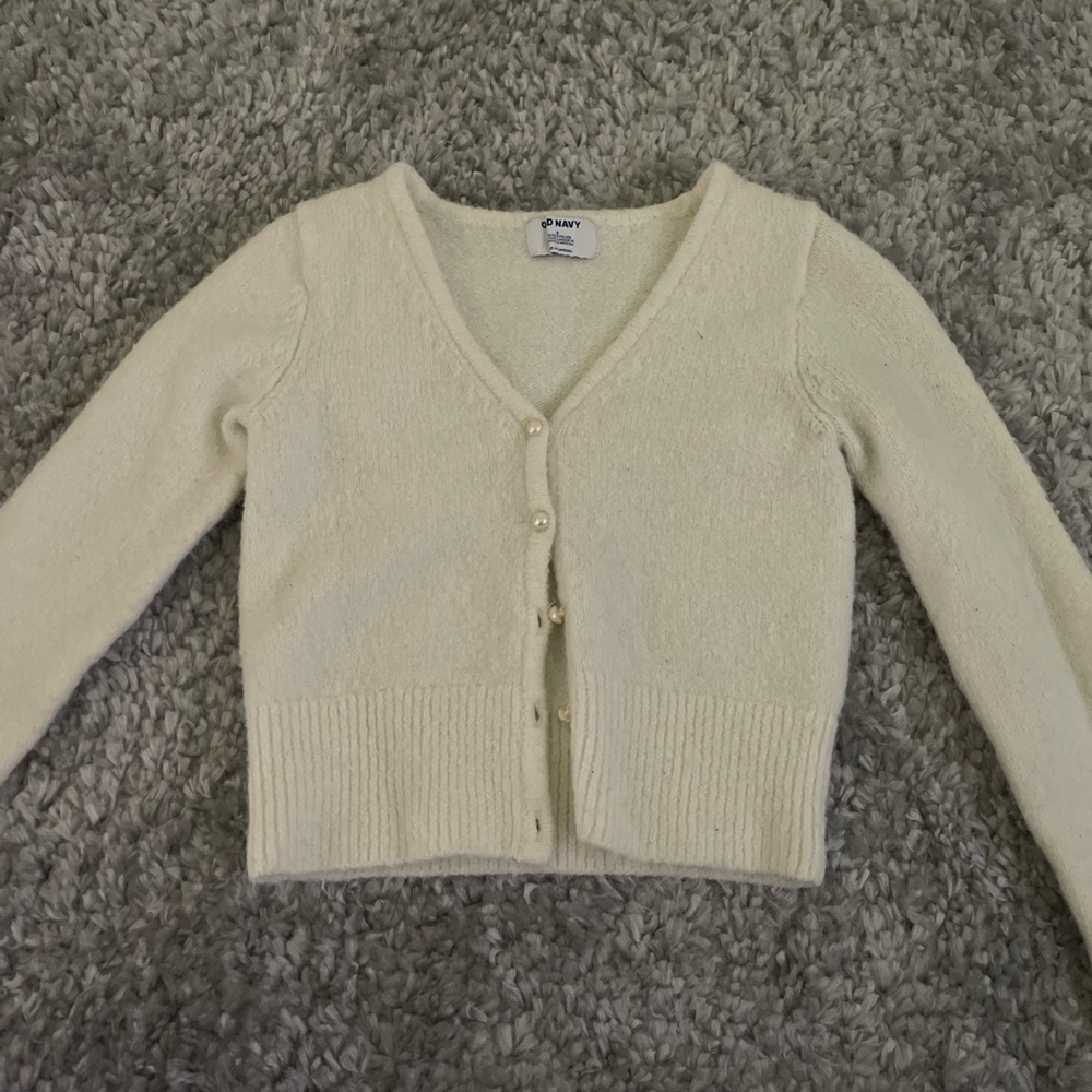 Old Navy cream wool cardigan